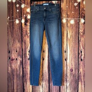 7 For All Mankind B(air) Skinny Ankle Dark Blue Jeans